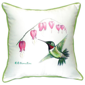 Hummingbird Extra Large Zippered Pillow 22x22