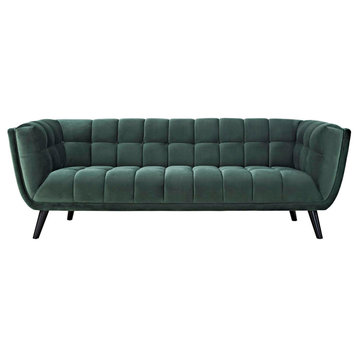 Bestow Velvet Sofa, Green