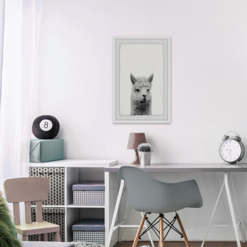 "Gen X Llama" Framed Painting Print