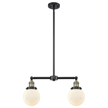 Innovations 2-LT Beacon 23" Chandelier - Black Antique Brass