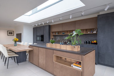 Inspiration for a contemporary kitchen in Gloucestershire.