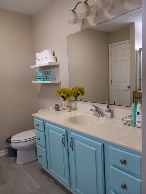Bathroom mirror color dilemma | Houzz Forum