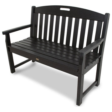 Trex Outdoor Furniture Yacht Club 48" Bench, Charcoal Black