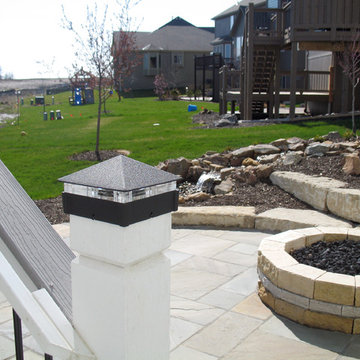 Seitz - Deck lighting using low voltage lighted post caps.