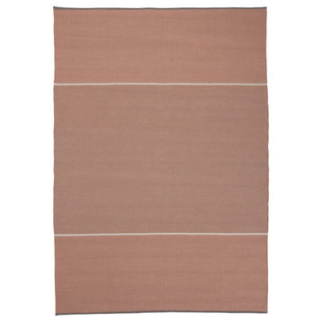 6.6 X 9.8 ft Handwoven Reversible Matted Texture Milana Powder Brown Area Rug