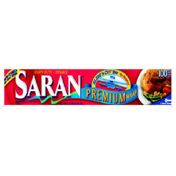 Saran 00140 Premium Plastic Food Wrap Roll, 100 Sq.ft.