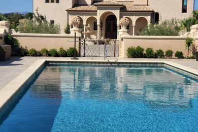 Inspiration for a mediterranean pool remodel in San Francisco