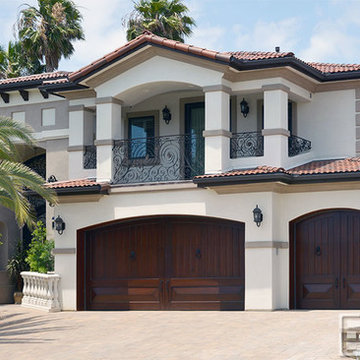 Mediterranean Garage Doors - Custom Manufactured Luxury Wood Garage Doors