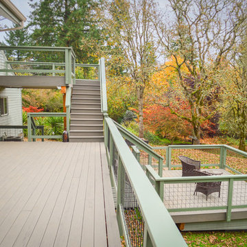 TimberTech Deck with Hog Panel Handrails