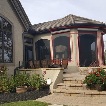Phantom Executive Motorized Retractable Screen - Loch Lloyd, MO