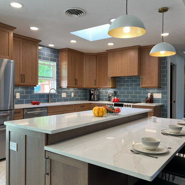 Contemporary Cherry Wood Kitchen