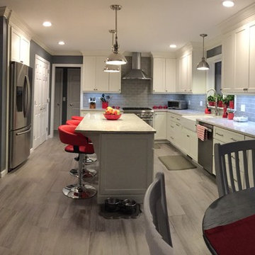 South Windsor Splash of Red Kitchen Renovation