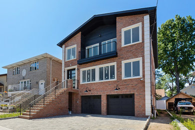 Example of a trendy exterior home design in New York