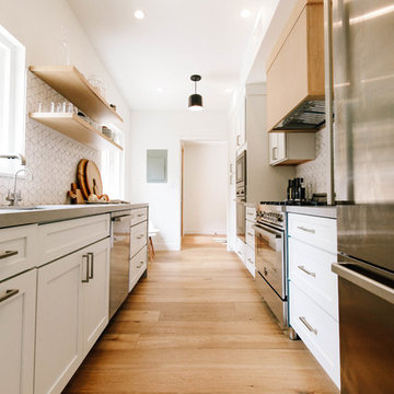 Could I Have That Galley Kitchen with Mosaic Tile