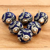 Novica Handmade Blue Homestead Ceramic Knobs (Set Of 6)