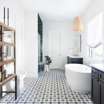 Modern Eclectic Bathroom | Dripping Springs, Texas