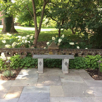 Public Art: Bluestone Bench- The Aldie Mansion inspired stone carving is now loc