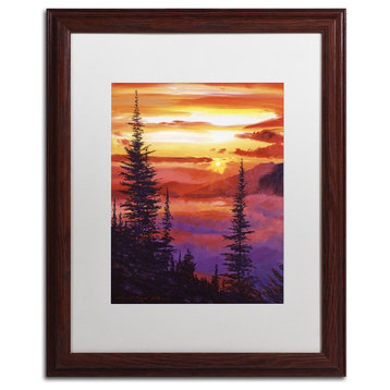 David Lloyd Glover 'Golden Moment' Framed Art, Wood Frame, 16"x20", White Matte