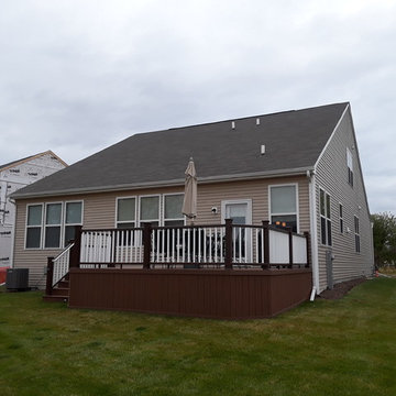 Multi Level Timber Tech Low Maintenance Deck Design in Naperville, IL