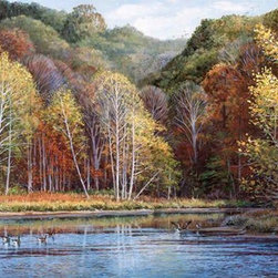 Peaceful Setting Wall Mural (small) - Wallpaper