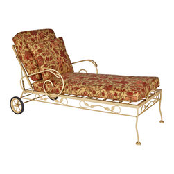 Brown Jordan Wrought Iron Chaise - Outdoor Chaise Lounges