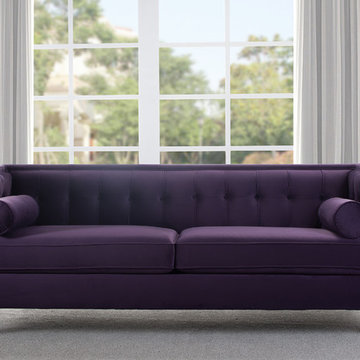 Jack Tuxedo Sofa, Purple