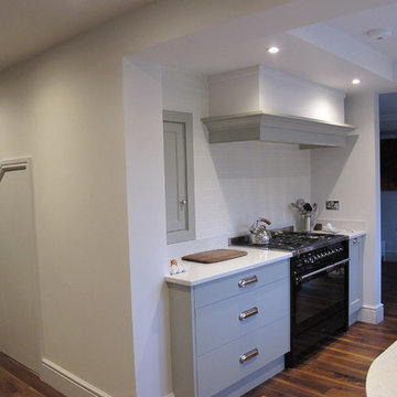 Aesthetically Pleasing, Hand-Painted Stone Green Hand Crafted Kitchen