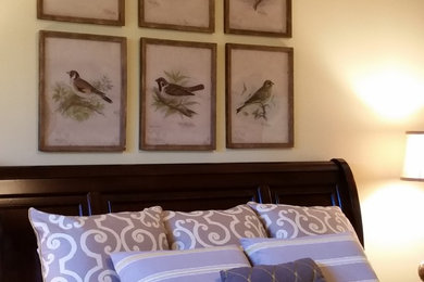 Example of a transitional bedroom design in Atlanta