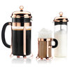 Bodum Chambord 2-Piece Coffee Glass, Copper