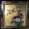 Chinese Plant Stand Painted Birds and Flowers
