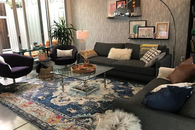 Inspiration for a contemporary living room remodel in Los Angeles