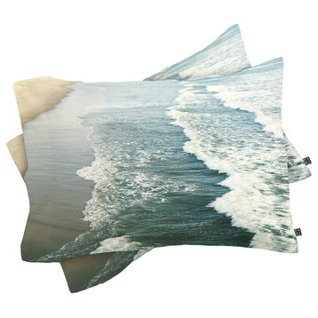 Deny Designs Bree Madden Shore Waves Pillow Shams, Queen