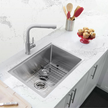 28 inches Dualmount Single Bowl 18 Gauge Stainless Steel Kitchen Sink S-306TG