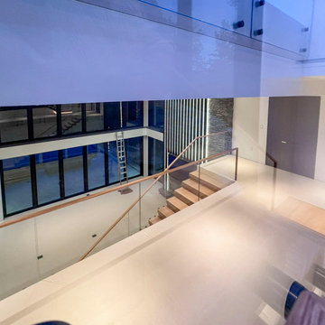 Project #126 | Contemporary Staircases with Integrated LEDs & Glass Railing