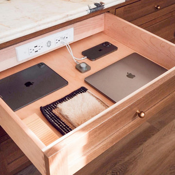 Sandra’s Kitchen Remodel with a Hidden Charging Drawer