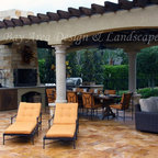 Italian Inspired Outdoor Living - Mediterranean - Patio - Houston - by