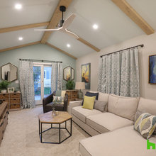 Living Room And Basement Space