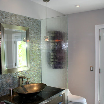 Master Bath with French Door Hopewell NJ