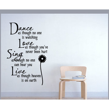 Dance Love Sing Live Wall Decal
