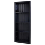 Fox Hollow Furnishings - 14x36 Recessed Sloane Wall Niche, Black With Beadboard Back 3 Shelves - The 14x36 Sloane Wall Niche by Fox Hollow Furnishings features a simple but sophisticated rectangle shape and is handmade from wood then painted a deep, dark Black. Available with beadboard back or plain back and with 3 shelves or 2. Comes fully assembled. Also available in 14x18 and 14x24 - click on our shop to see all of our great storage solutions! Comes fully assembled.
