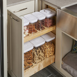 Wellborn Cabinet's Base Canister Organizer Pullout Cabinet - Products