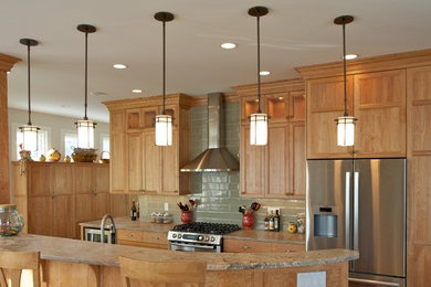 Kitchen - transitional kitchen idea in New York