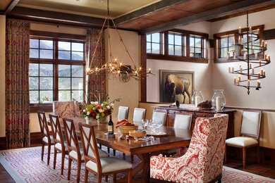 Trendy dining room photo in Denver