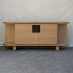 TV Console - Rift-Sawn White Oak and Wenge - Entertainment Centers And Tv Stands