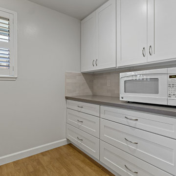 Laguna Hills Kitchen Remodel – Sleek Storage and Built-In Microwave Niche
