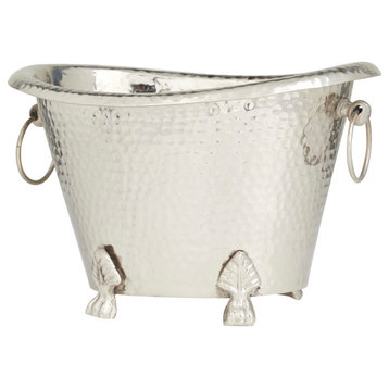 Traditional Silver Aluminum Metal Ice Bucket 560521