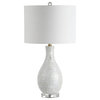 Josephine 26.5" Seashell LED Table Lamp, White