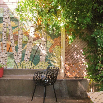 Patio Birch Trees Mosaic