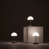 Pensee LED Table Lamp, Matt Opal Glass/ Champagne Gold