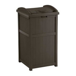 Suncast - Suncast Patio Furniture, Outdoor Trash Hideaway GH1732J - Outdoor Trash Cans